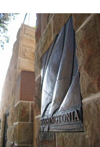Completed bas-relief installed